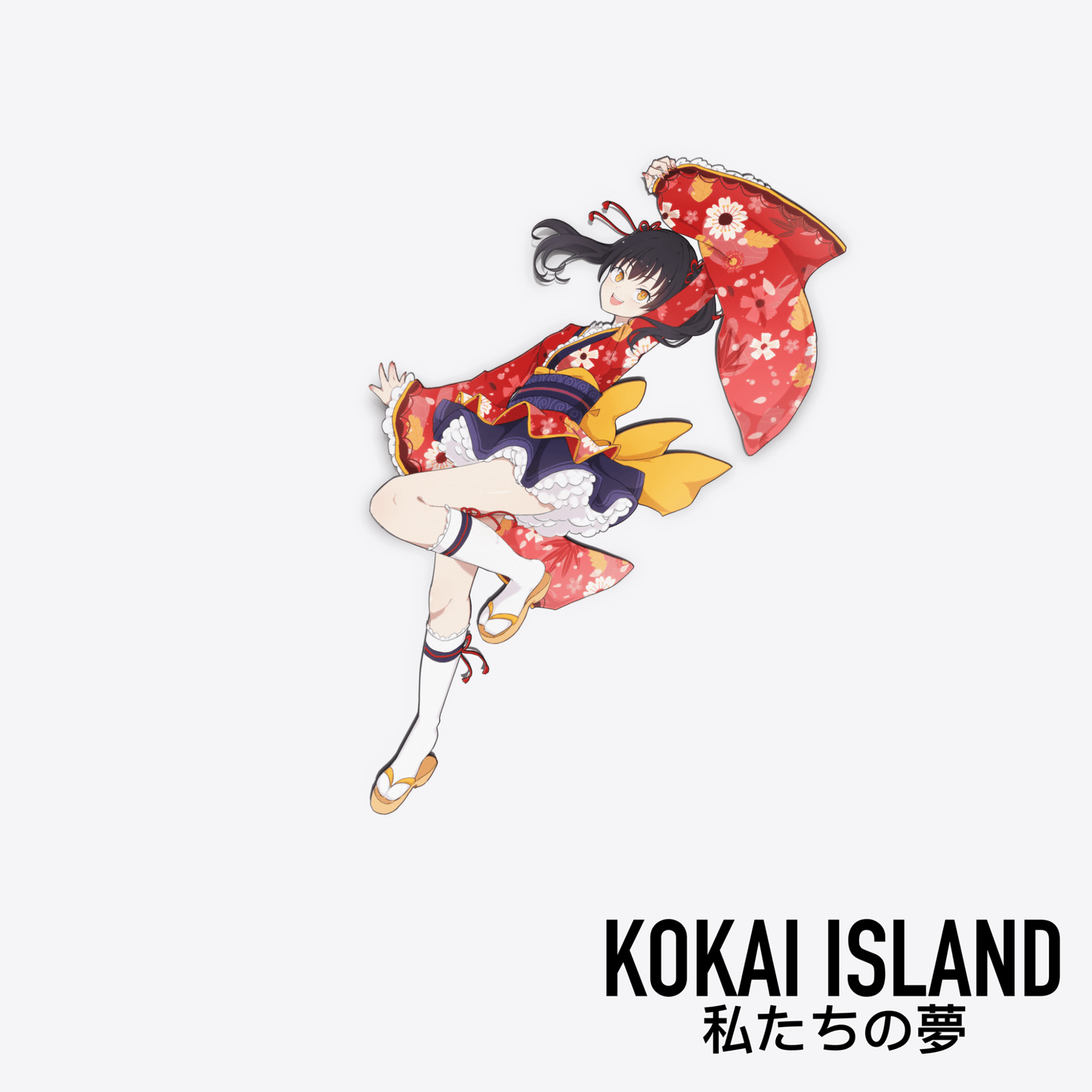 Cat Girl Kimono DecalDecalKokai Island