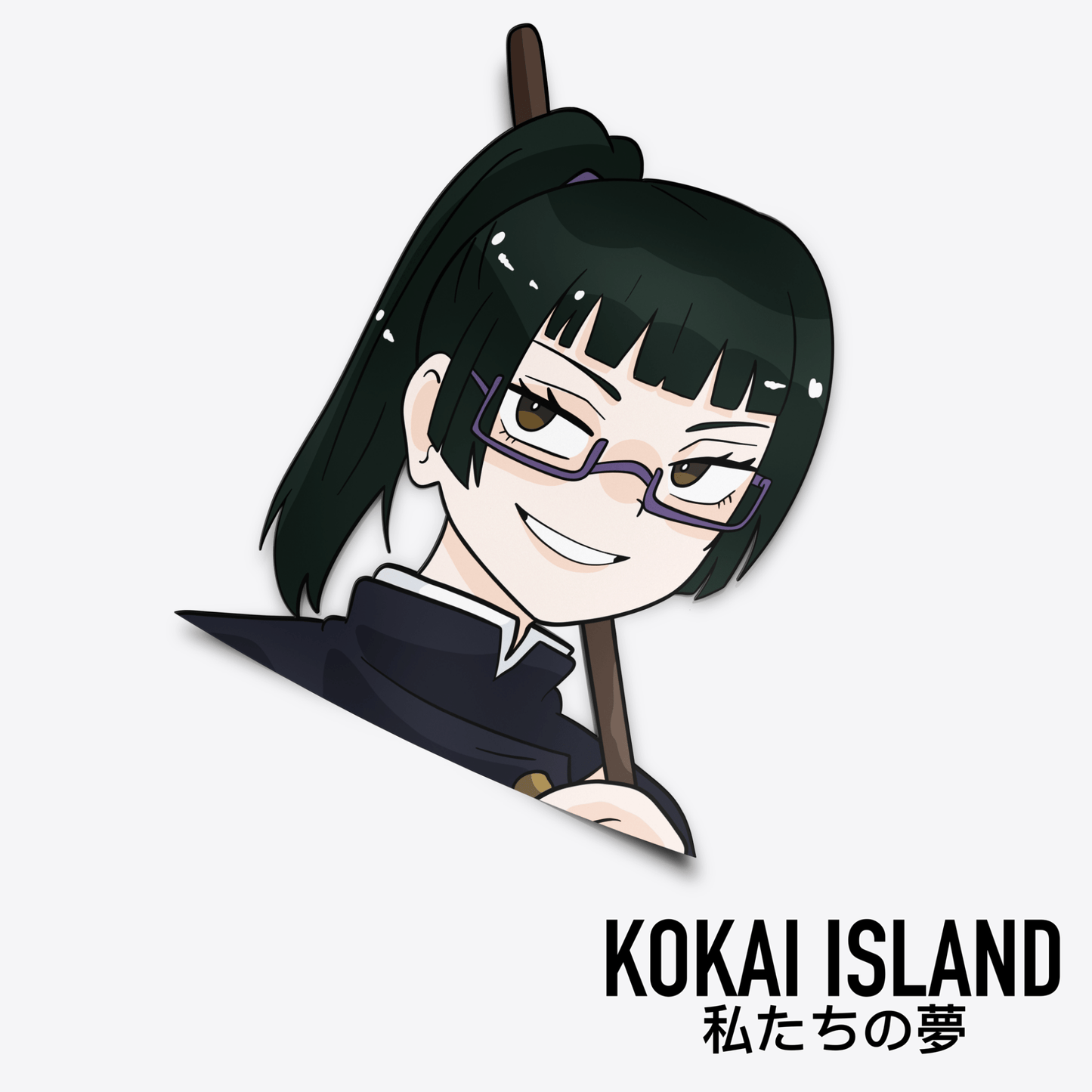 Green Haired Girl DecalDecalKokai Island
