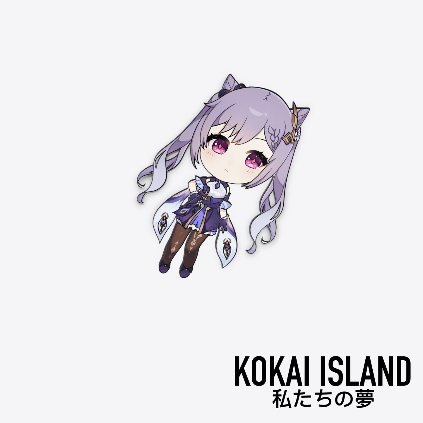 Keqing- Chibi DecalDecalKokai Island